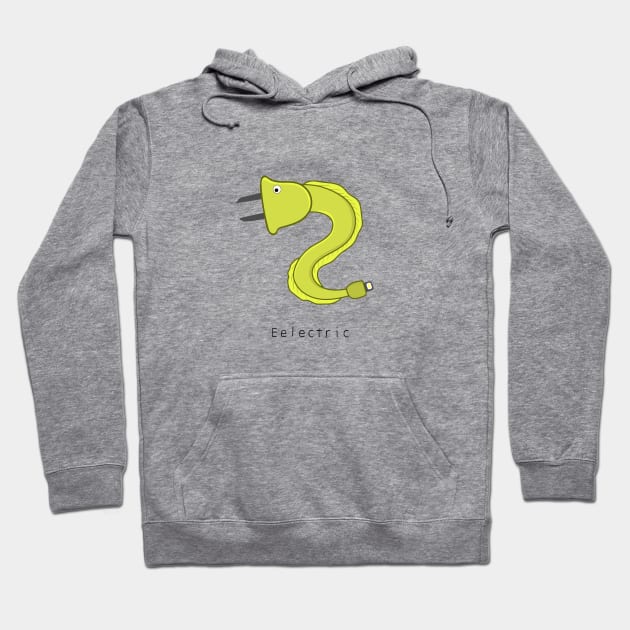 cute eel Hoodie by wordspotrayal